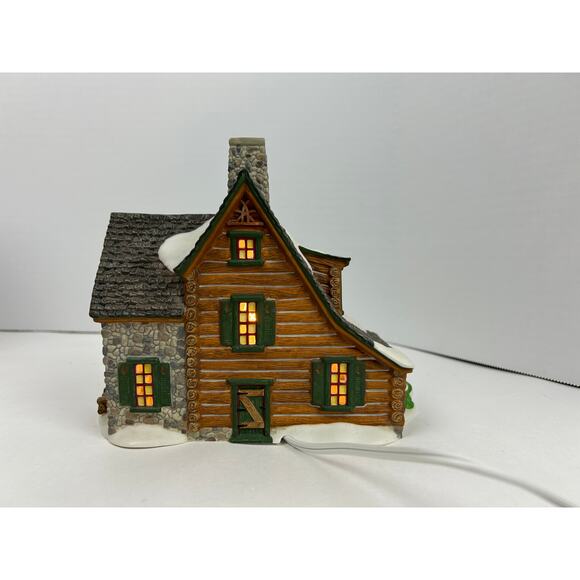 Department 56 New England Village Mountain View Cabin Lighted Building - Picture 4 of 9